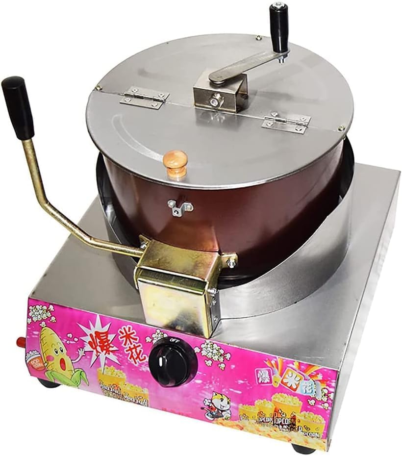  Commercial Stall Hand-Cranked Electric Spherical Butterfly-Shaped Popcorn Pot Machine 