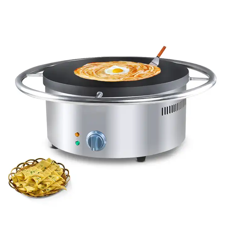 Commercial Crepe Maker, Gas Nonstick Pancake Crepe Machine for Tortilla Pancakes Eggs Bacon Kitchen Restaurant