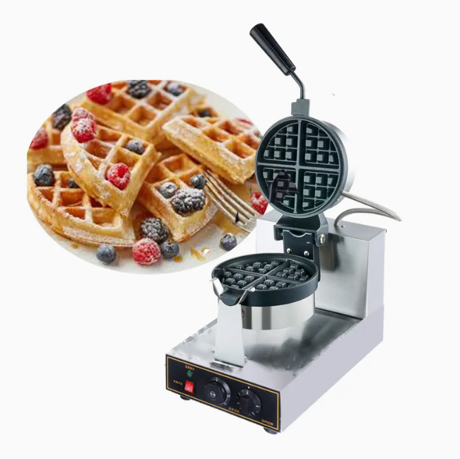 Electric Rotating Waffle Stick Maker for Delicious Treats Sandwich Maker Waffle Maker Electric Commercial Belgian Egg Waffle Maker Waffle Iron for Ice Cream Con