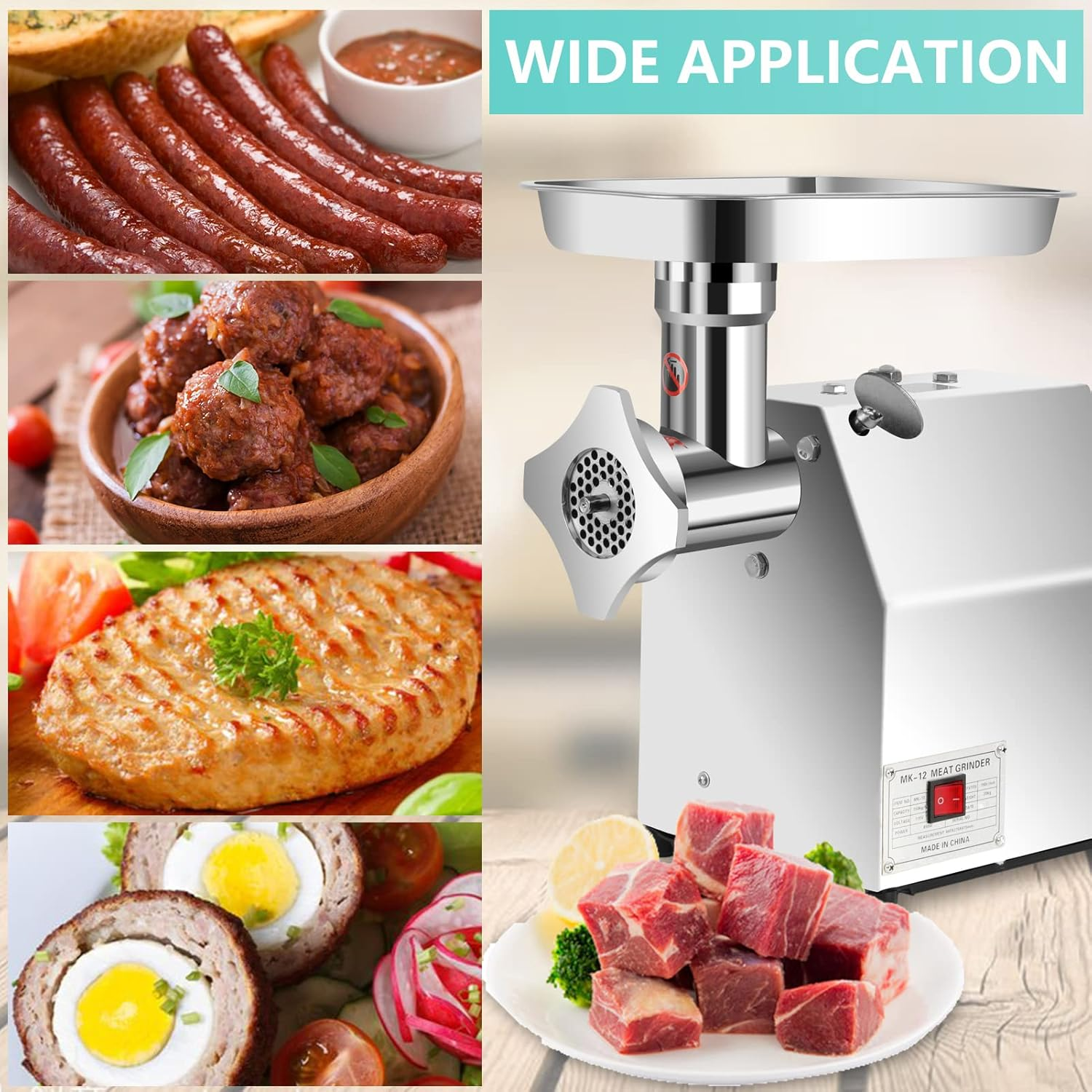 All Stainless Steel Meat Processing Machinery Meat Grinder Meat Cutter
