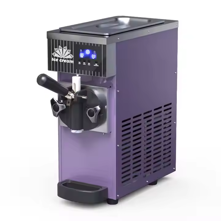 Versatile Mini Ice Cream Machine:Perfect for Mobile Carts,Cafés,and Outdoor Stalls