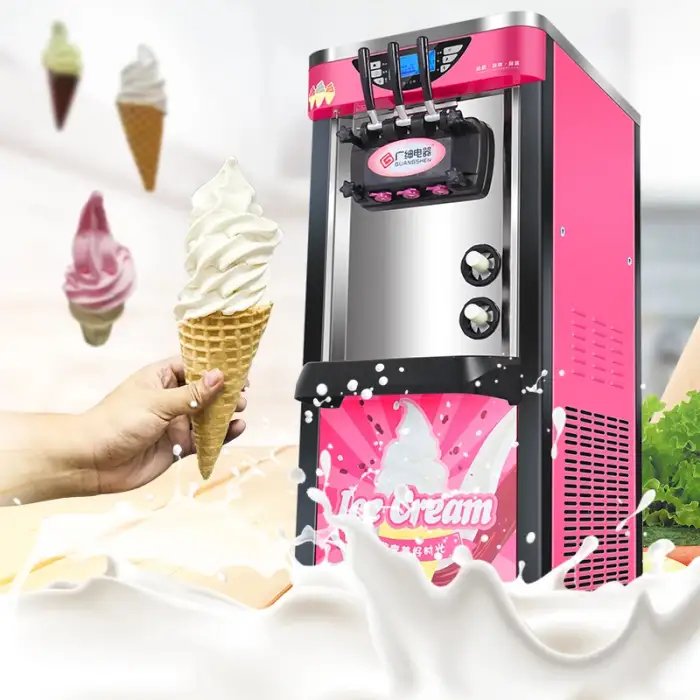  Commercial Use Soft Ice Cream Machine with Stability Performance