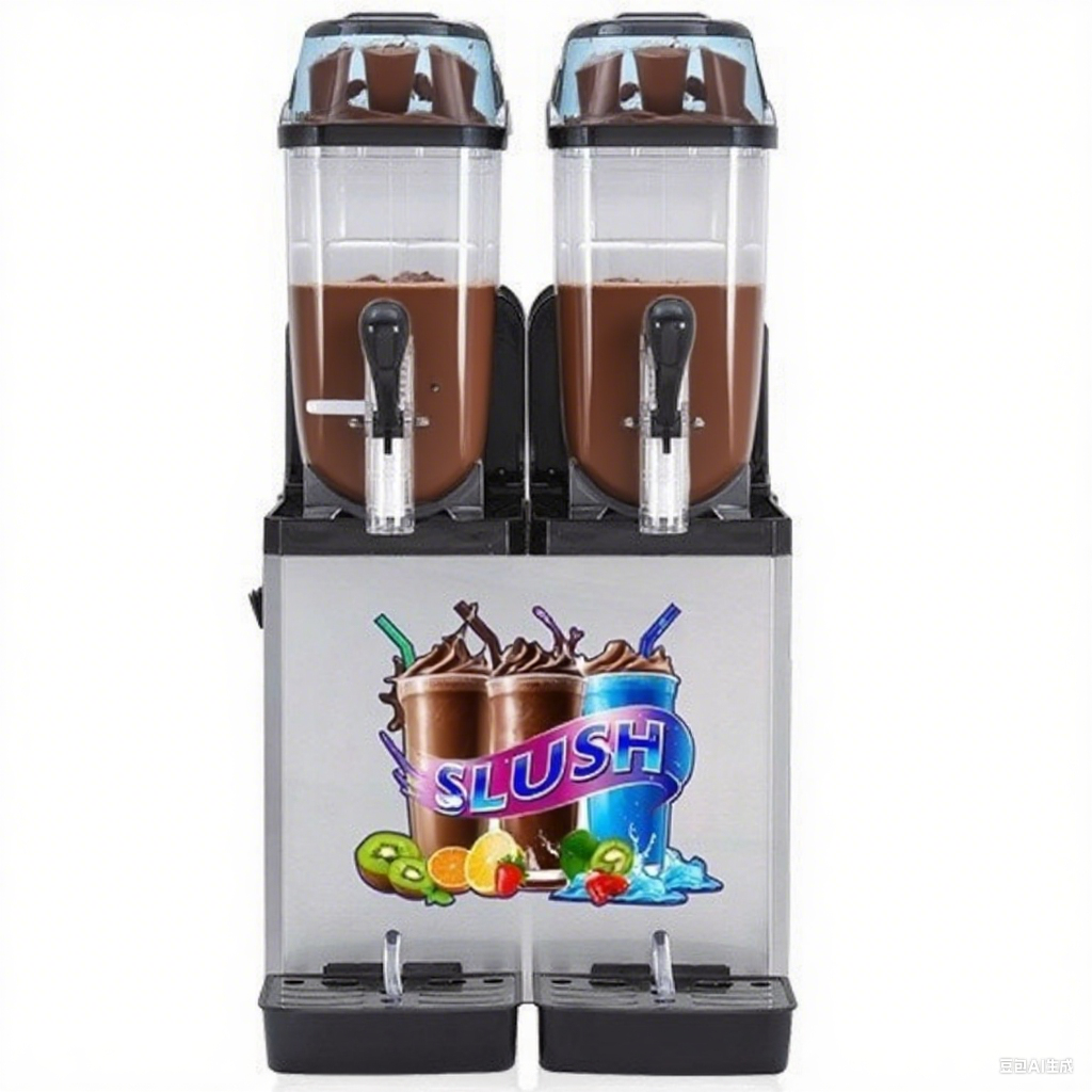 2 Tank Commercial Slushie Frozen Drink Maker