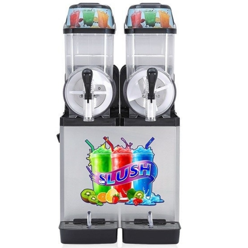 2 Tank Commercial Slushie Frozen Drink Maker