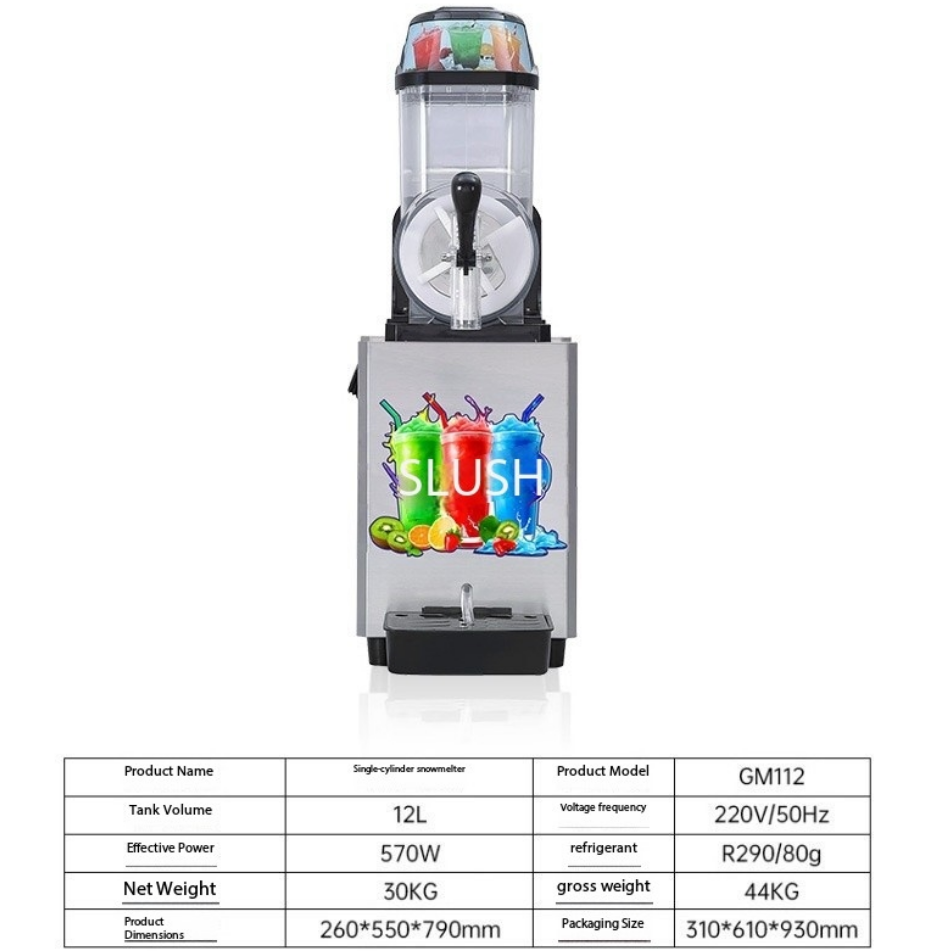 Single Tank  Commercial Slushie Machine 