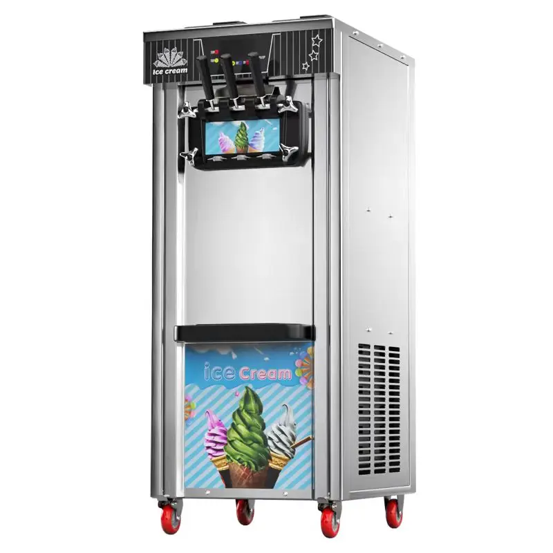 CE Certified Commercial Three Flavor Soft Ice Cream Machine Frozen Yogurt Machine Manufacturer
