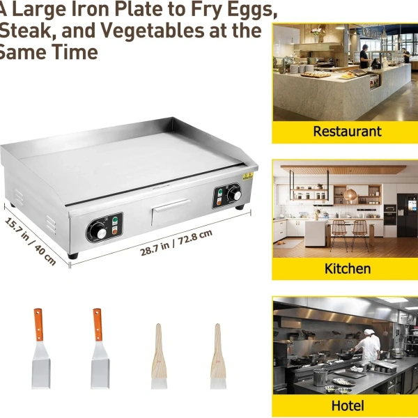 Countertop Griddle Electric Commercial Griddle