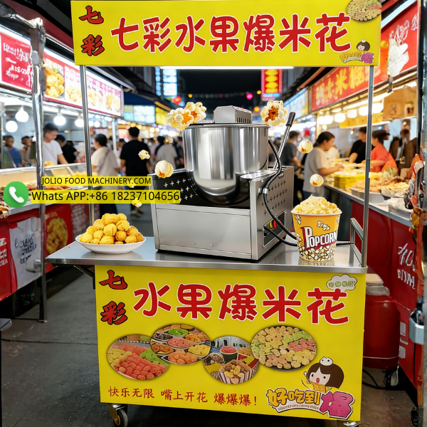 popcorn machine mobile cart 120cm