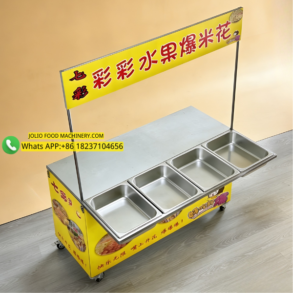 Popcorn machine mobile cart with 4 Tray  135CM